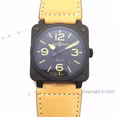 Swiss Replica Bell & Ross BR 03-92 Watch brown leather